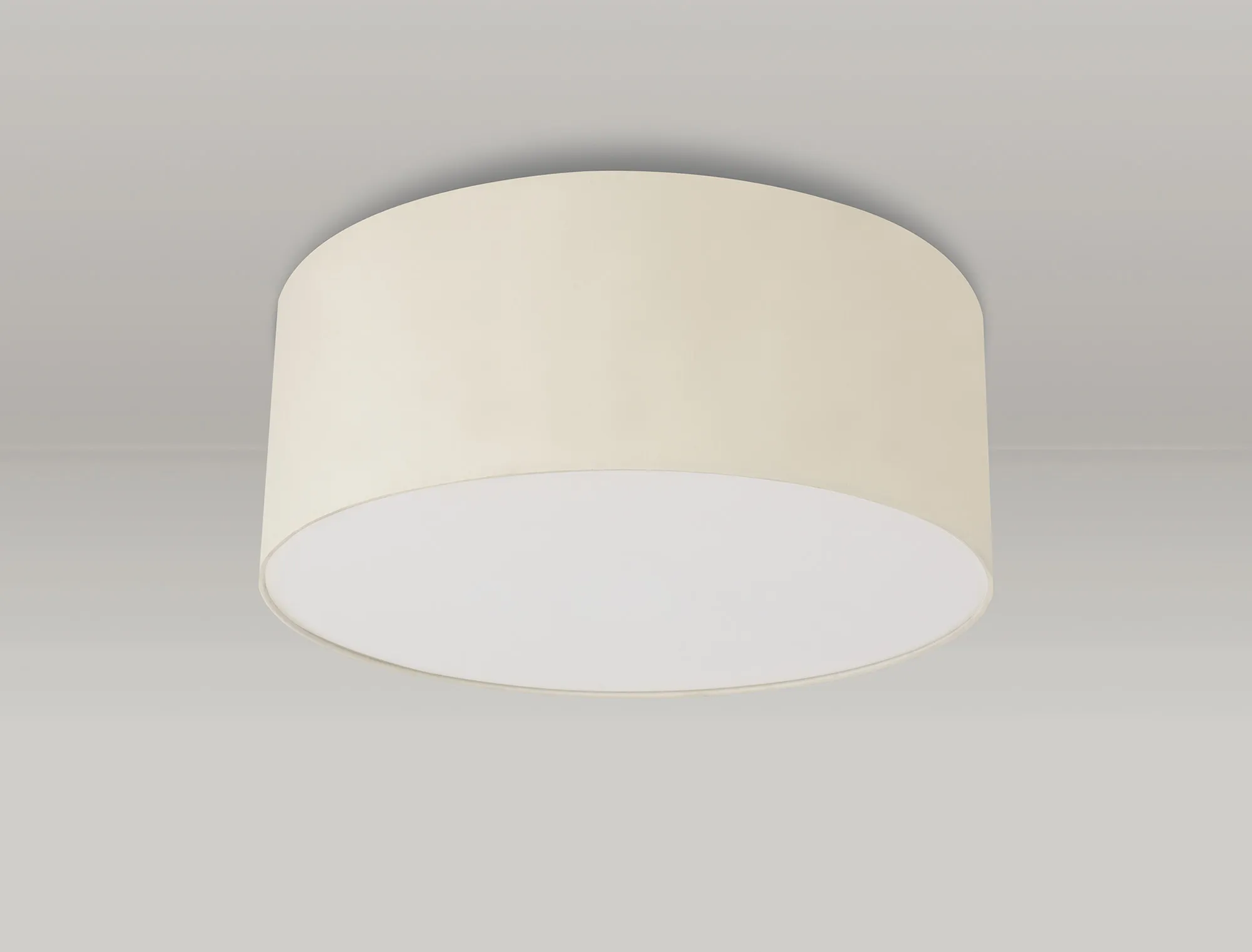 Baymont 50cm Flush 3 Light Ivory Pearl, Frosted Diffuser DK0611  Deco Baymont WH IV